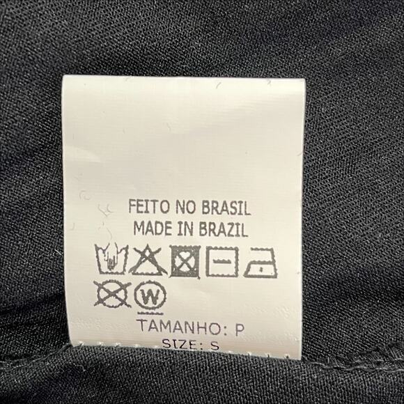 Maria Pavan Midi Length Laser Cut Out Skirt in Black Size X-Small - Picture 10 of 10